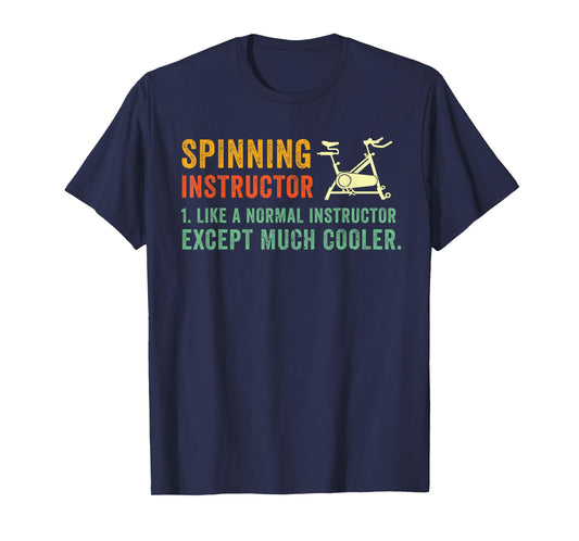 Spin Bike Funny Spin Instructor Spinning Cyclist Spinner Gym T-Shirt