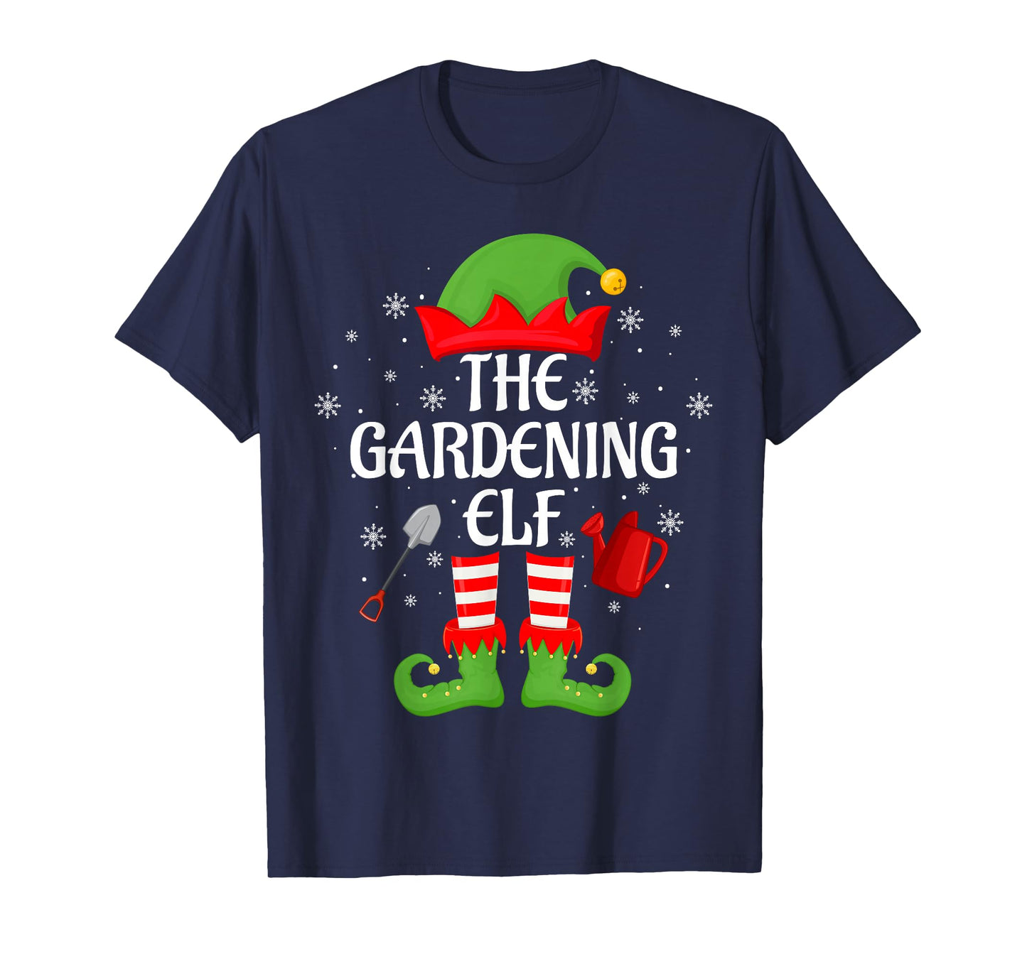 Gardening Elf Xmas Matching Family Elf Squad Christmas T-Shirt