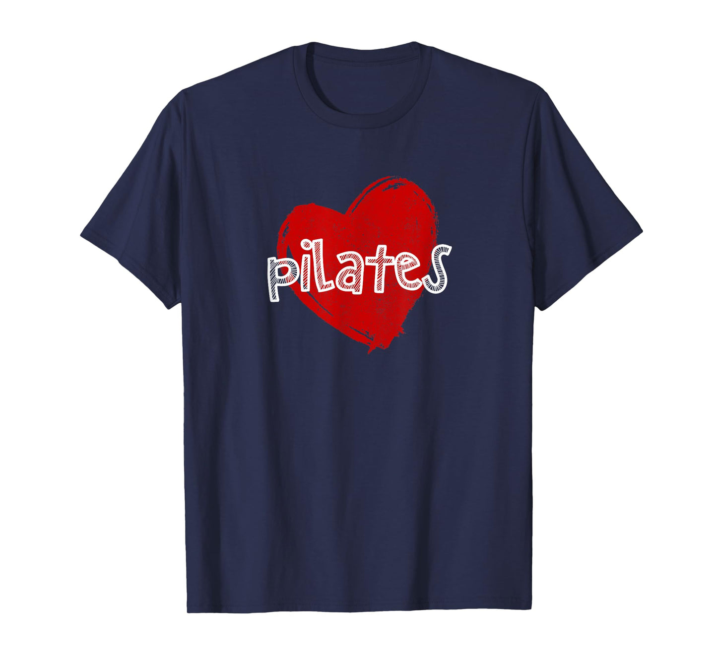 Pilates Love Funny Cute Heart Gym Teacher Pilates Class Men Women Kids T-Shirt