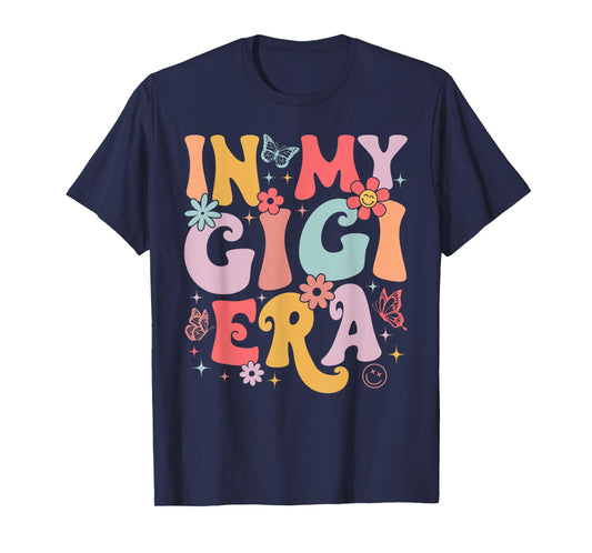 In My Gigi Era Groovy Retro Mothers Day Butterfly Women T-Shirt