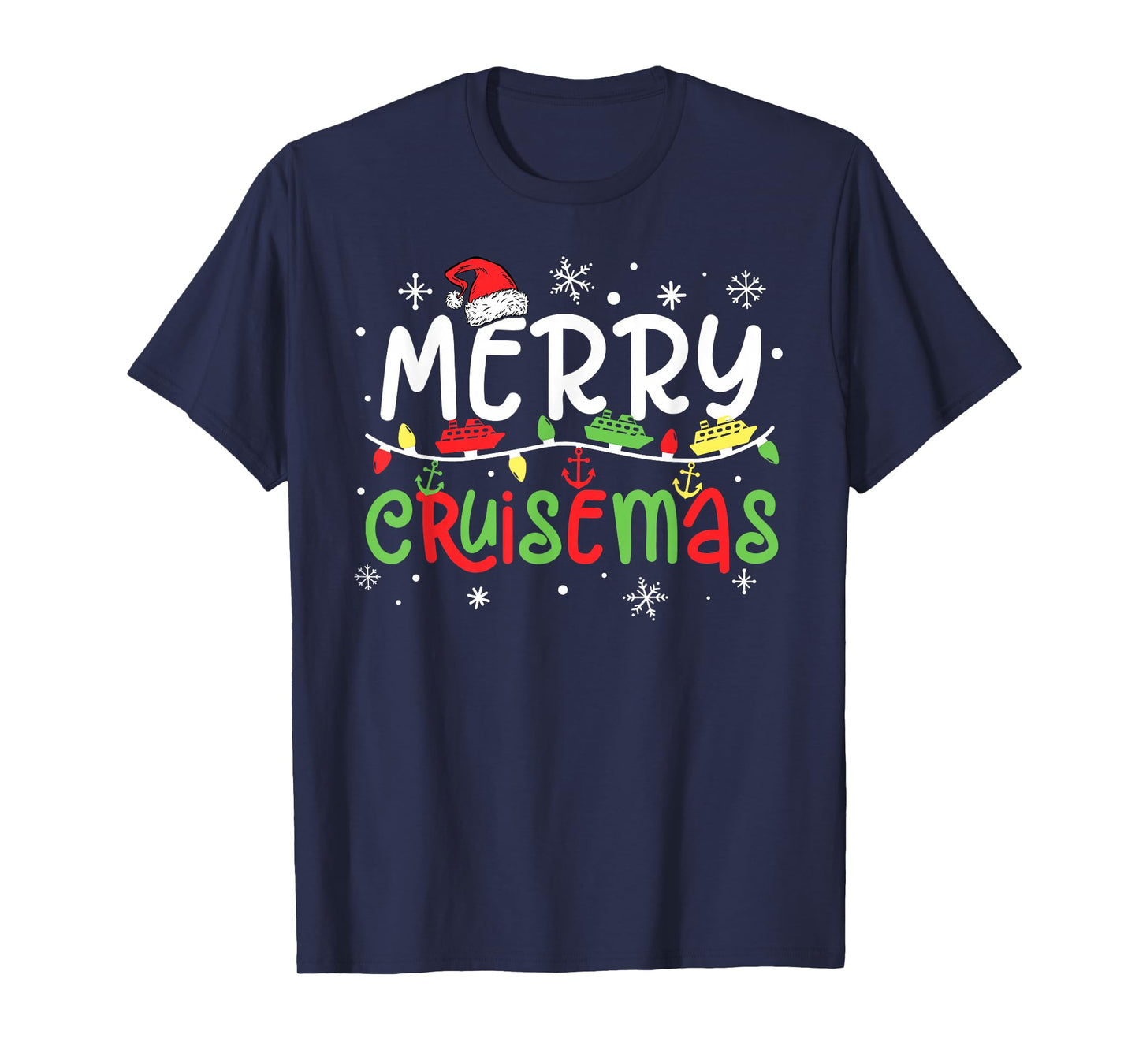 Merry Cruisemas Christmas Xmas Cruise Family Pajamas Holiday T-Shirt
