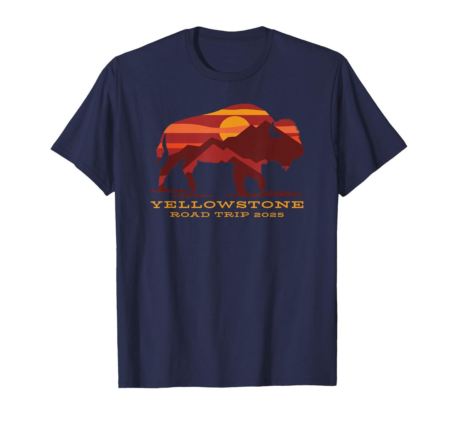 Yellowstone National Park Family Road Trip 2025 Matching T-Shirt