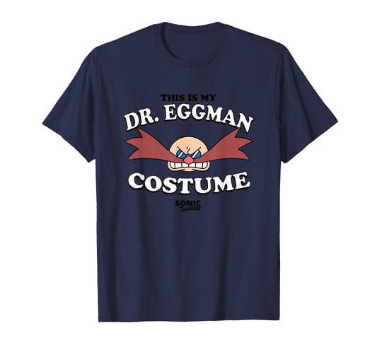 Sonic The Hedgehog Halloween This Is My Eggman Retro Costume T-Shirt