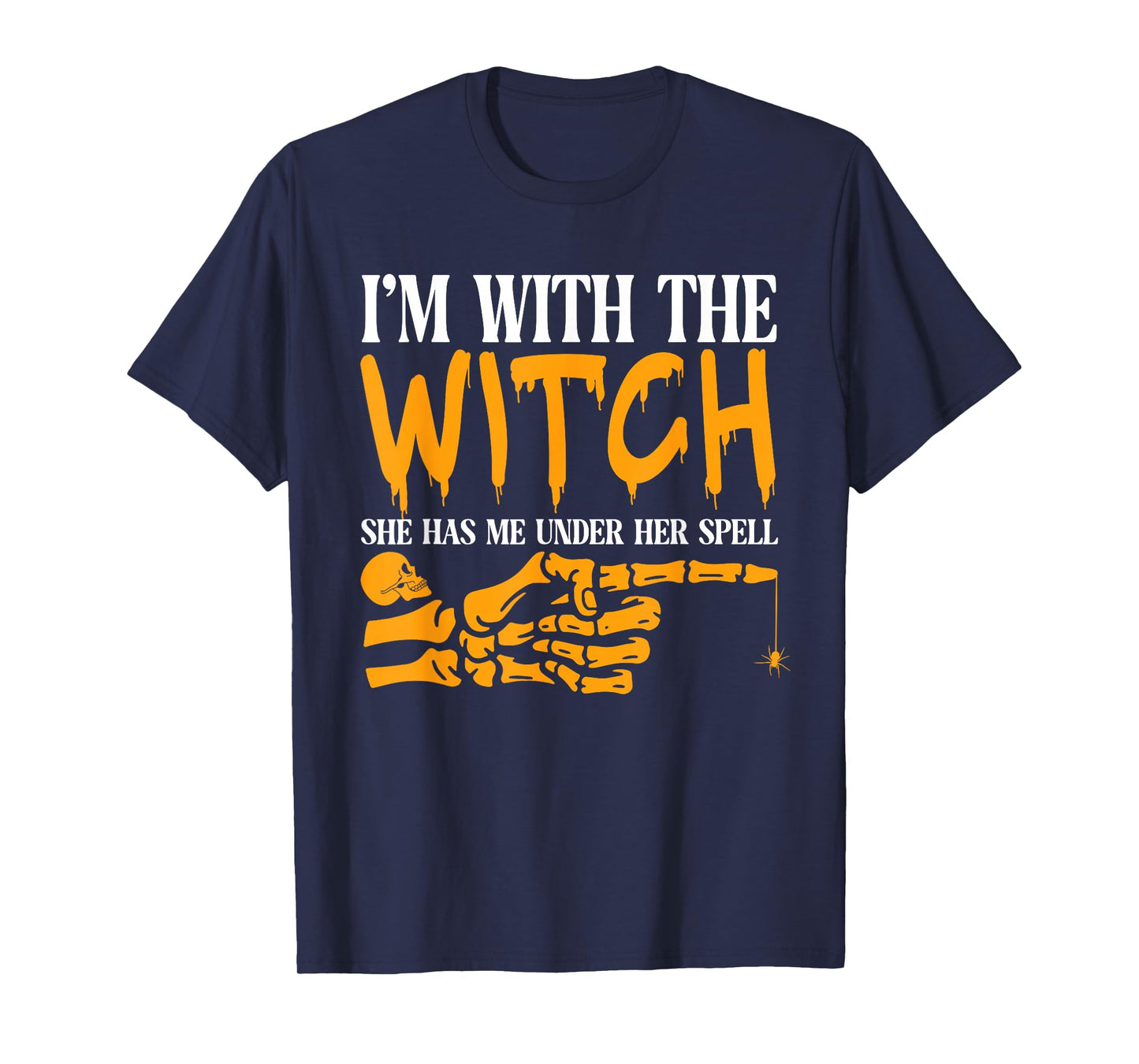 I'm with The Witch Funny Halloween Couple Costume Party T-Shirt