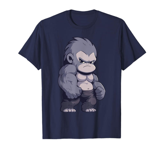 Buff Alpha Silverback Gorilla Ape Design Boxing Gorilla Gym T-Shirt
