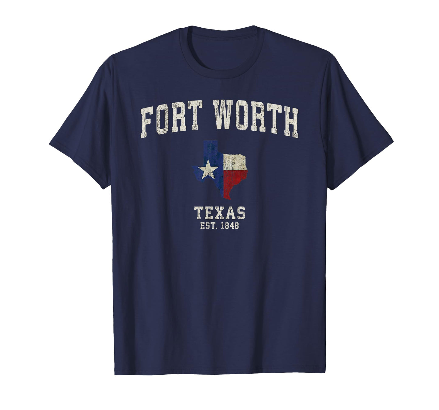 Vintage Fort Worth Texas State Flag T-Shirt