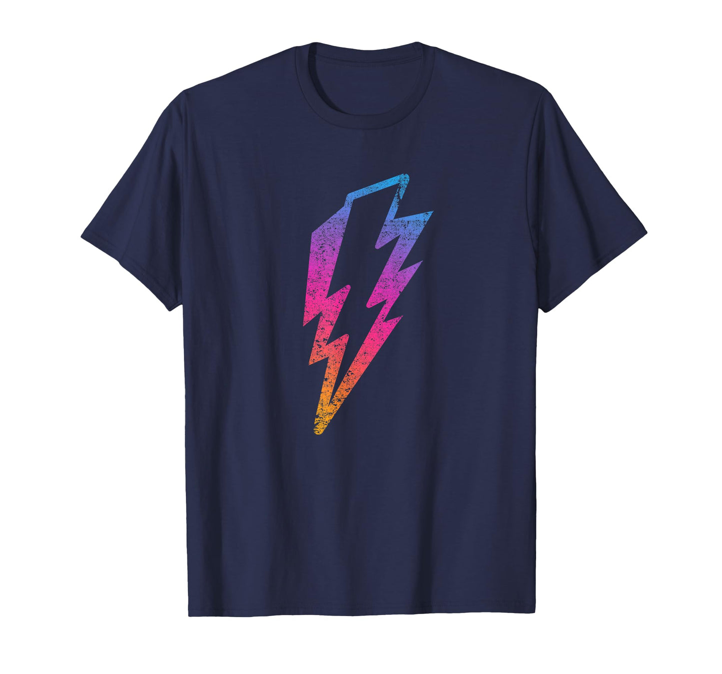Multicolor Lightnings Powerful Distressed Bolts Unisex T-Shirt