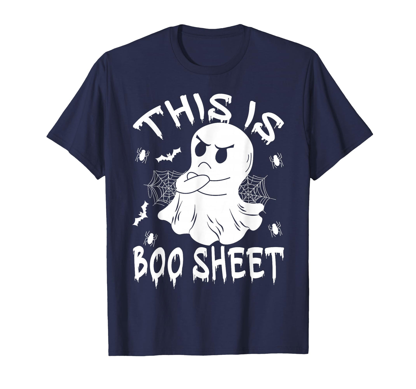 This is Boo Sheet Ghost Retro Halloween Costume Men Women T-Shirt
