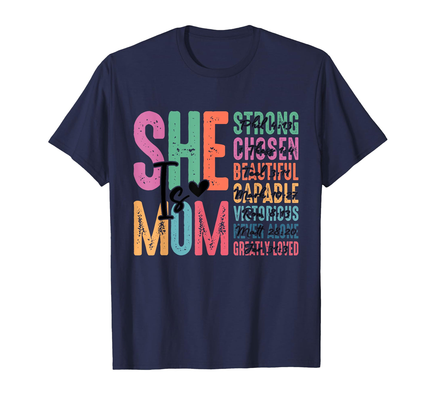 She Is Mom Christian Mothers Day Jesus Mom Religious Women T-Shirt