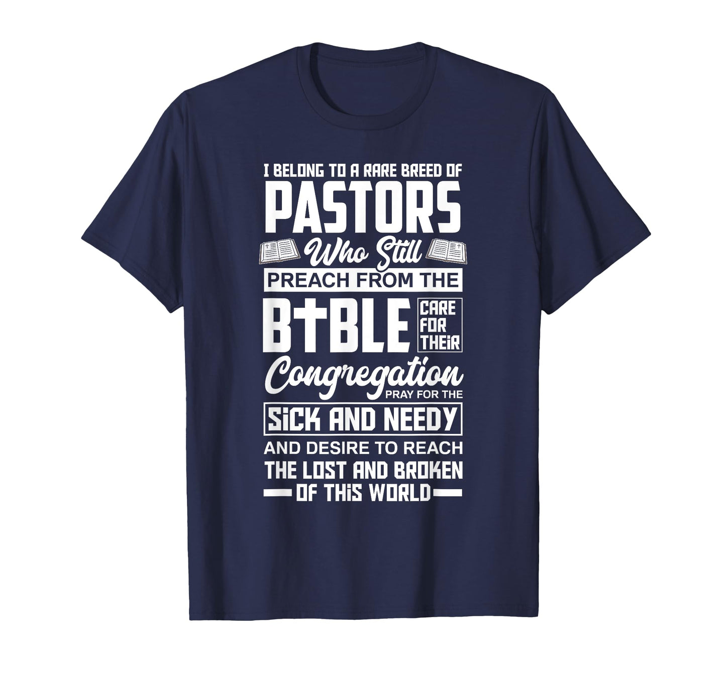 I Belong To A Rare Breed Of Pastors Minister Clergy Pastor T-Shirt