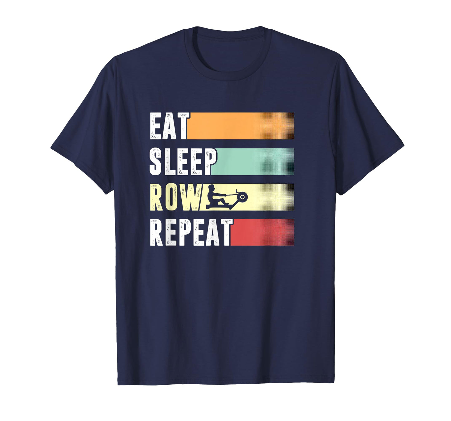 Rowing Machine Exercise Erg Workout Fitness Funny Ergometer T-Shirt