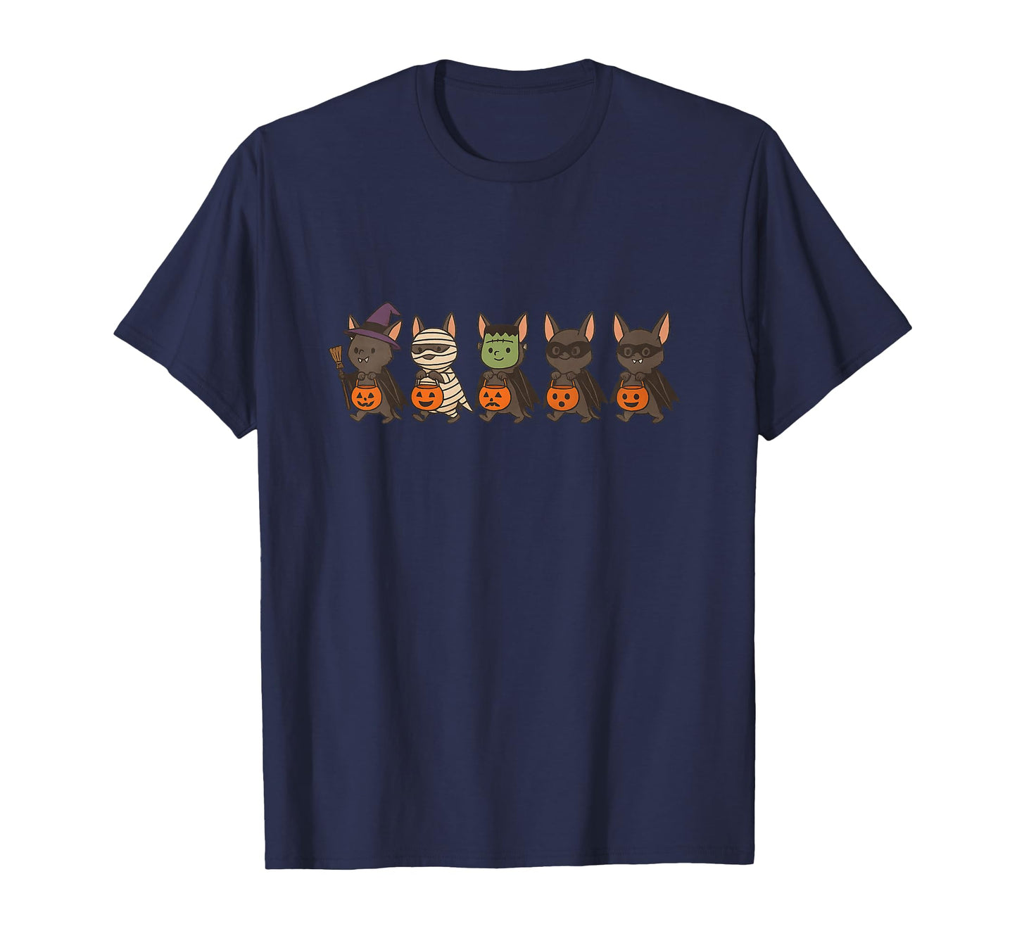 Kids Cute Bats Halloween Trick Or Treat Kids T-Shirt
