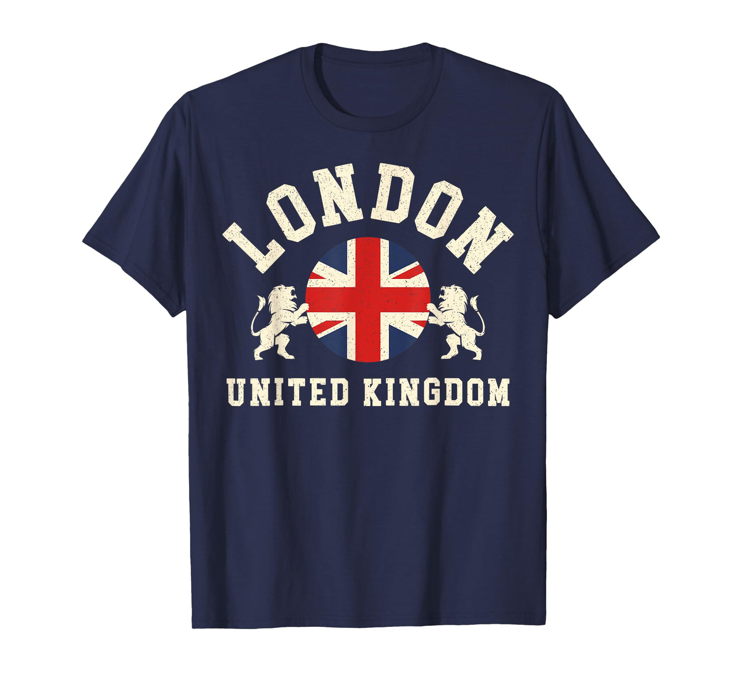Vintage London United Kingdom UK Union Jack England Souvenir T-Shirt