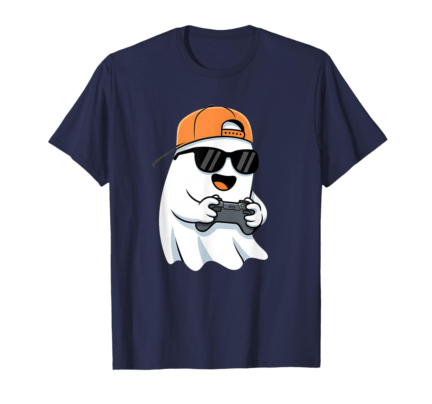 Spooky Season Halloween Costume Gaming Cute Funny Ghost T-Shirt