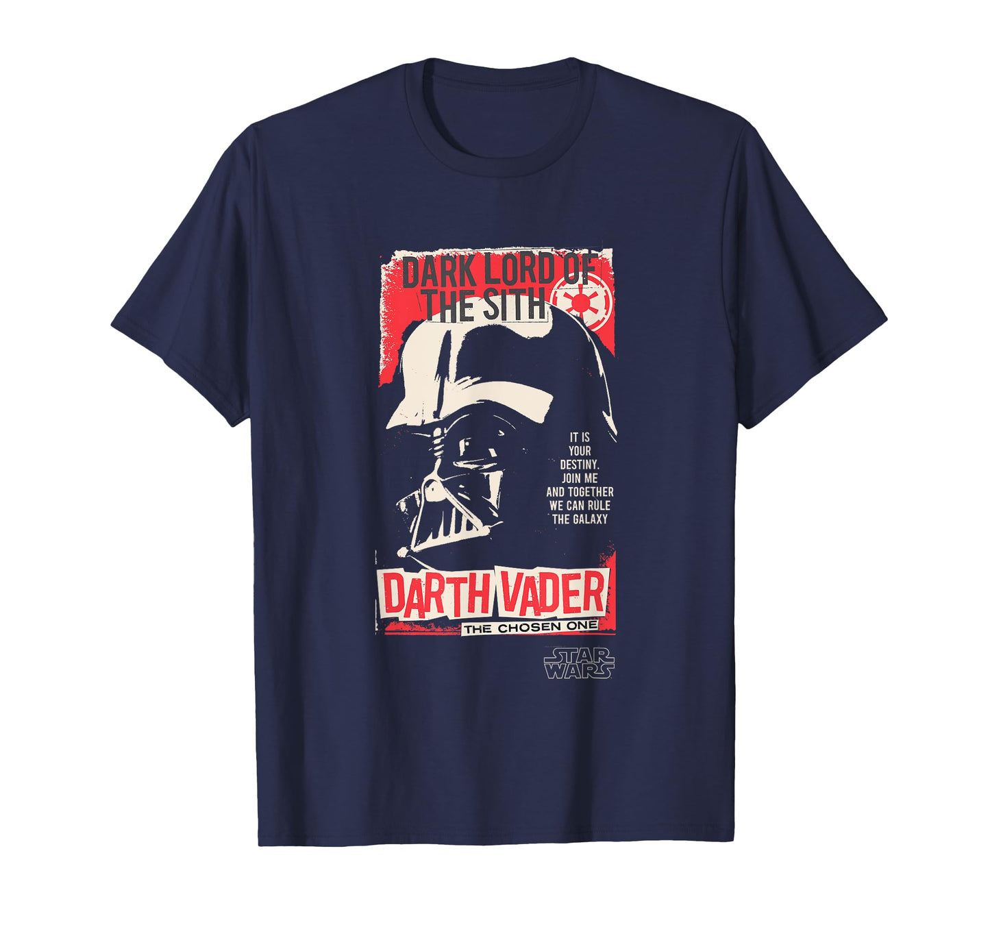 Star Wars Darth Vader The Chosen One Punk Poster T-Shirt
