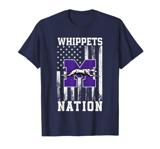 Minden Whippets Logo Nation HS T-Shirt