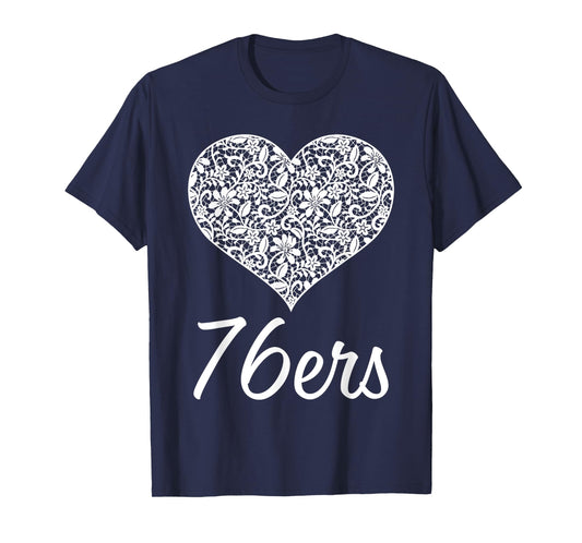 76Ers Independence Lace Heart HS T-Shirt