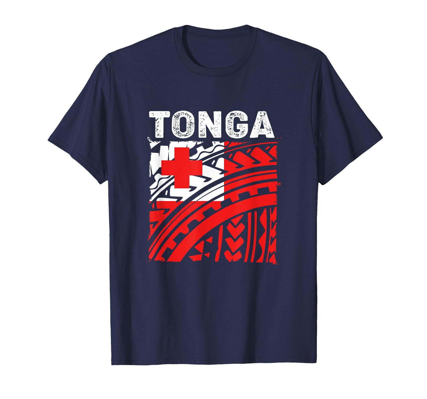 Vintage Tonga Flag Polynesian Tribal Tongan T-Shirt