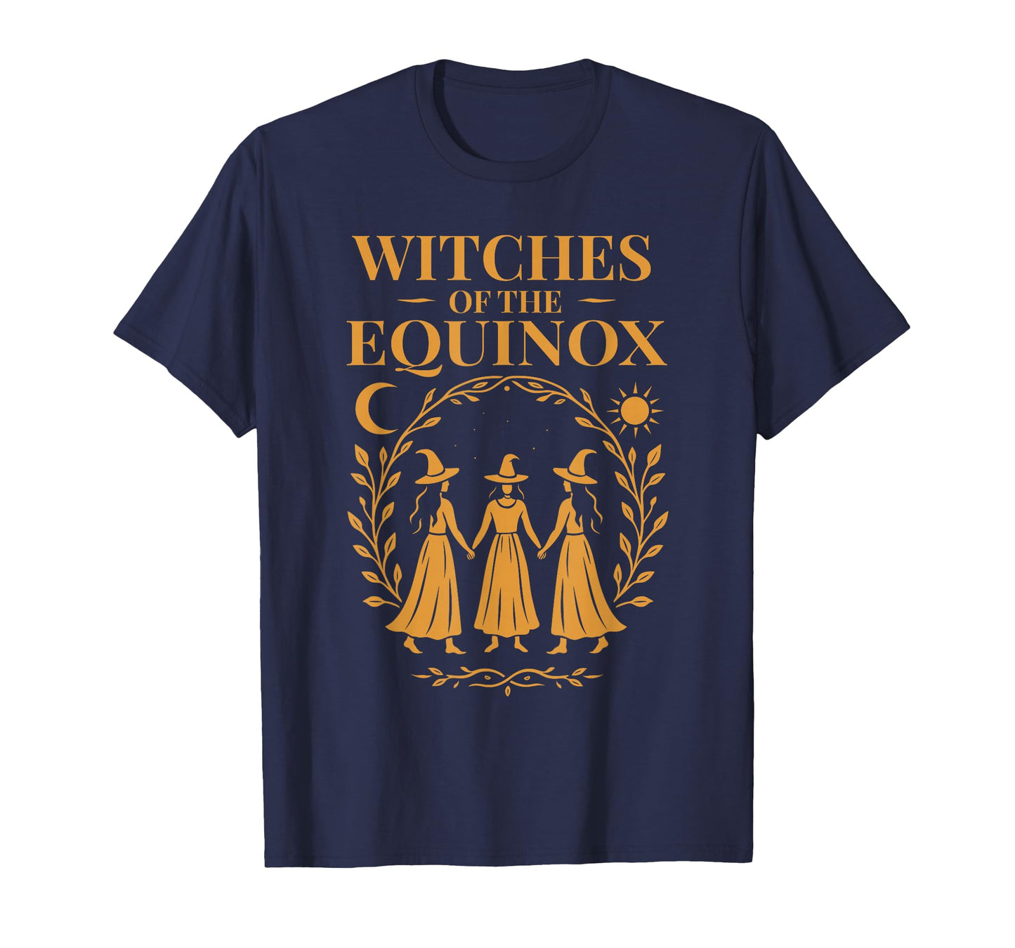 Witches Dance of The Equinox Autumn Pagan Ritual Circle T-Shirt