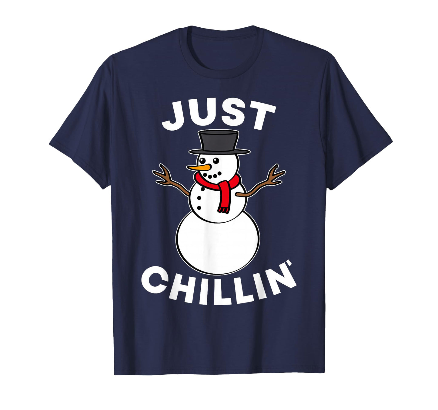 Just Chillin Snowmies Snowman Friends Christmas Winter Party T-Shirt