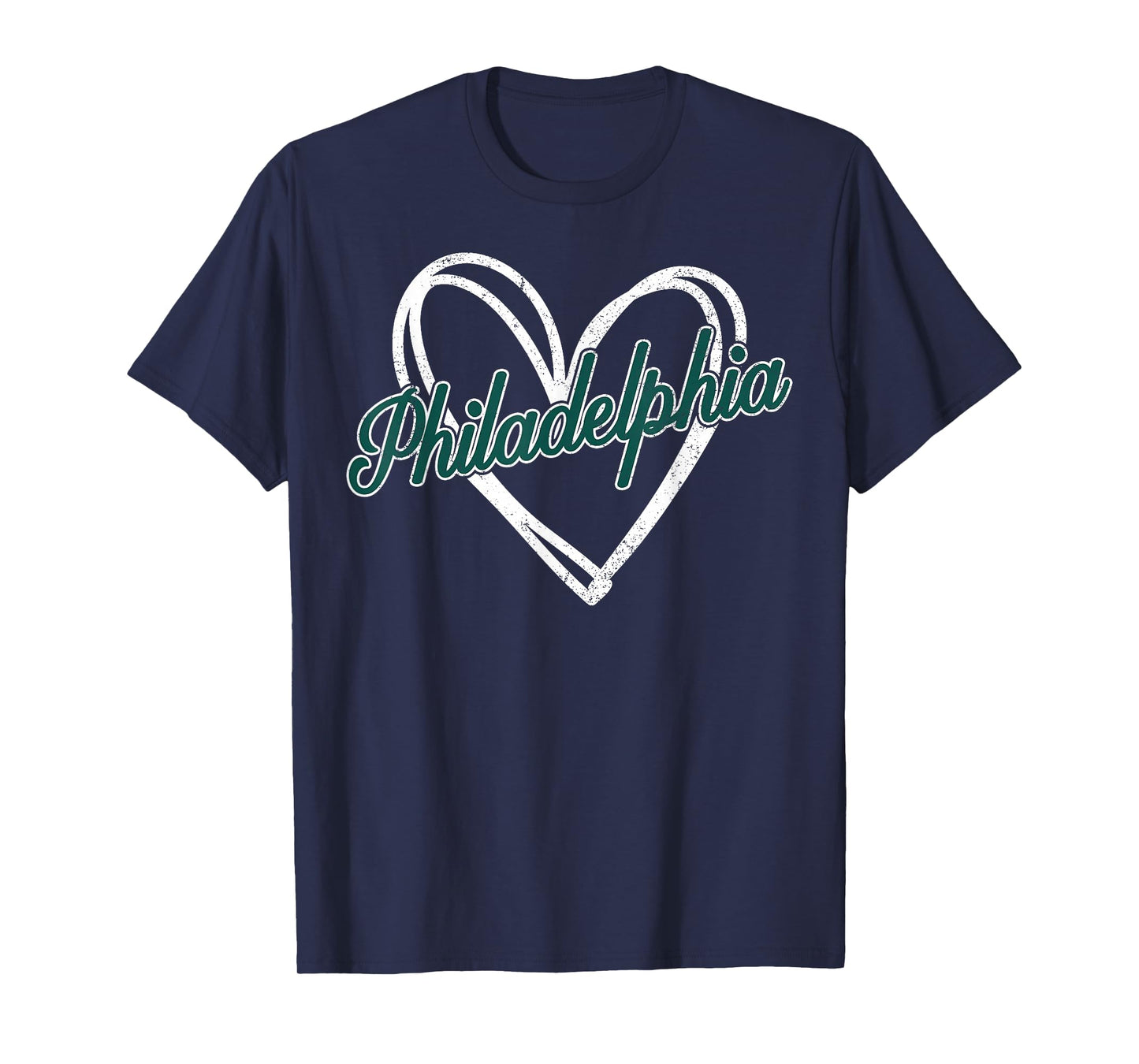 Vintage Philadelphia Retro Tee Heart Women Girl Kids T-Shirt