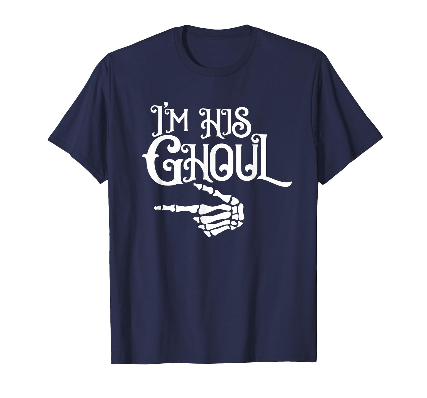 I'm Her Boo Im His Ghoul Spooky Ghost Halloween Couple Women T-Shirt