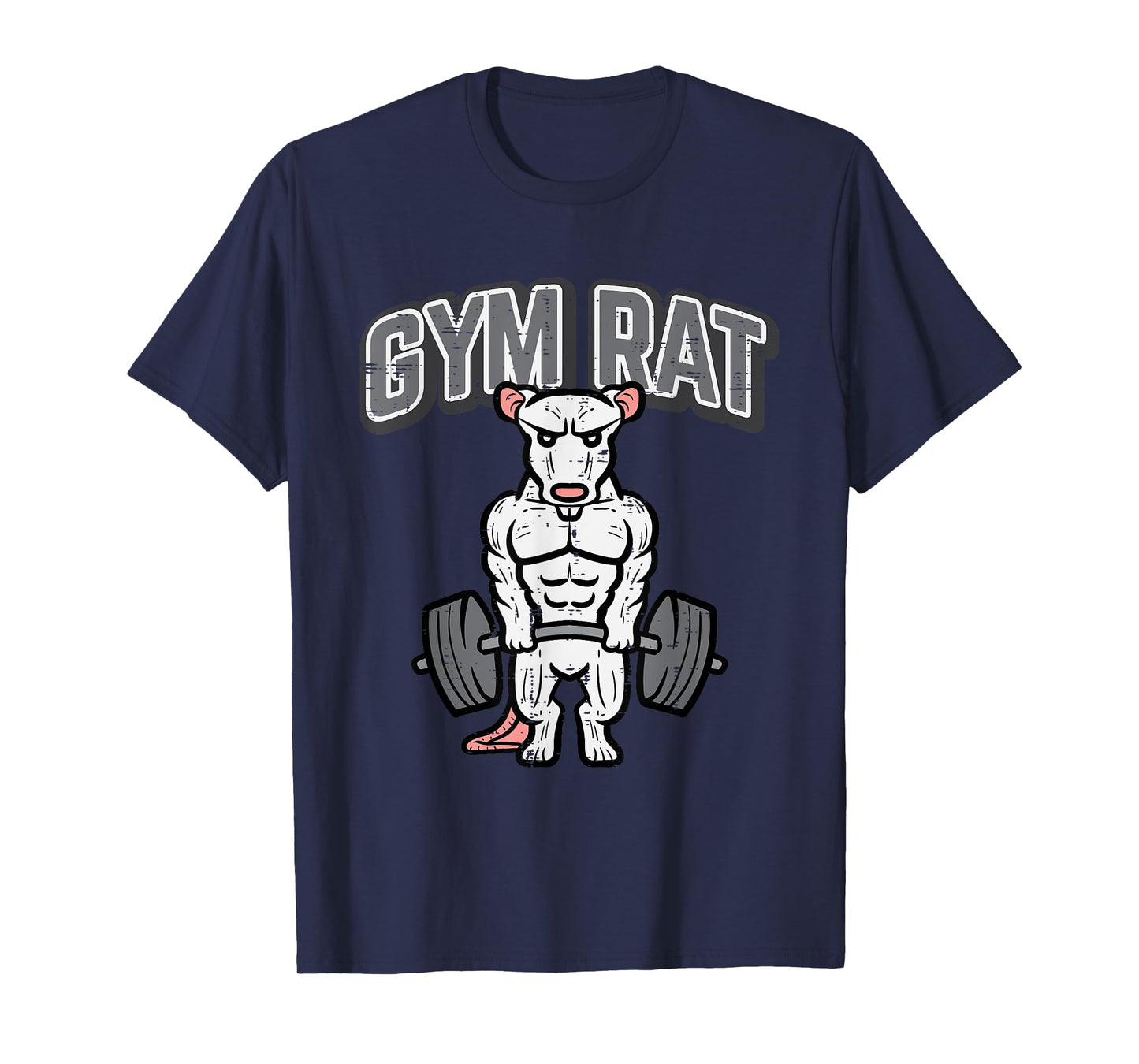 Gym Deadlift Funny Workout Rat Fitness Training Men Women T-Shirt