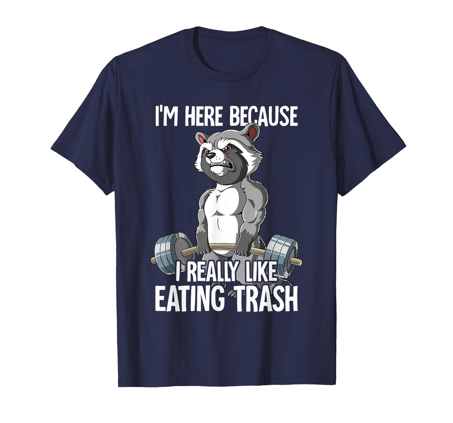 Raccoon Gym Weight Training Bodybuilder T-Shirt