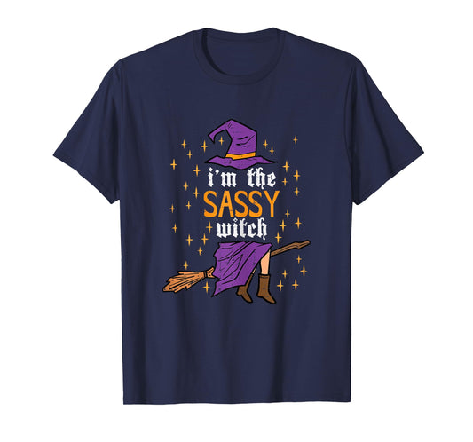 Halloween Im The Sassy Witch Funny Costume Women Girls Kids T-Shirt