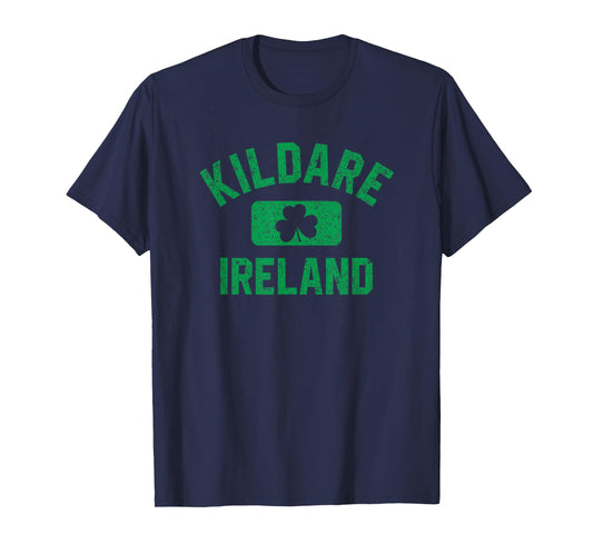 Kildare Ireland Gym Style Distressed Green Print T-Shirt