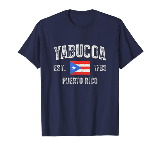 Yabucoa Puerto Rico 1793, Puerto Rico Flag T-Shirt