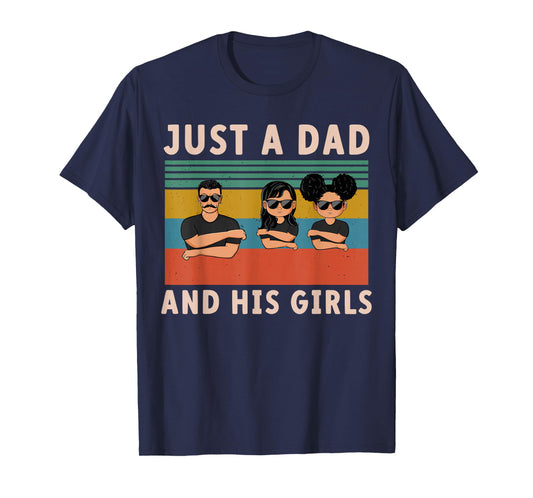 Just A Dad And His Girl Daddy Father's Day 2024 T-Shirt