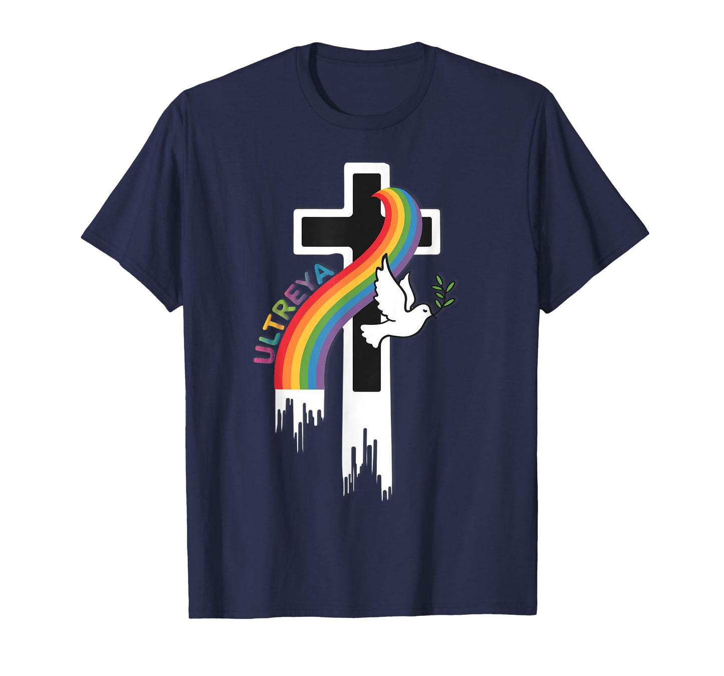 DeColores Cursillo Rainbow Rooster Catholic T-Shirt