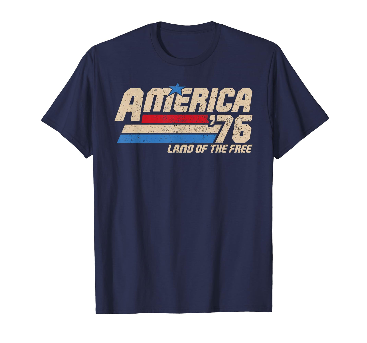 America 1776 Patriotic Vintage USA Flag Retro 4th of July T-Shirt
