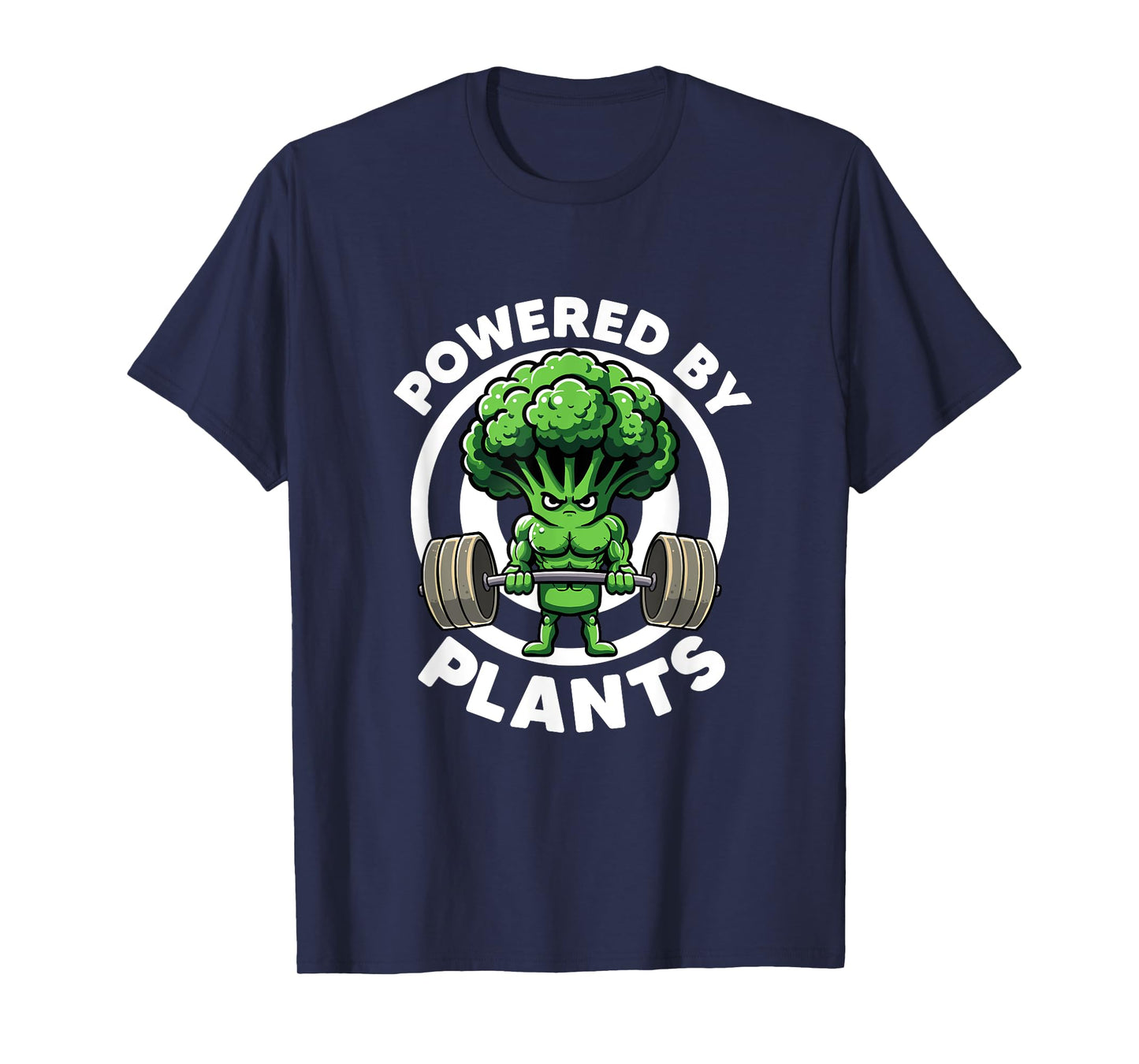Powered By Plants Vegan Athlete Vegan Gym Vegan Bodybuilding T-Shirt