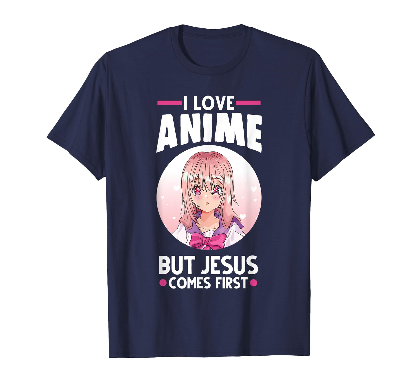 I Love Anime But Jesus Comes First Anime T-Shirt