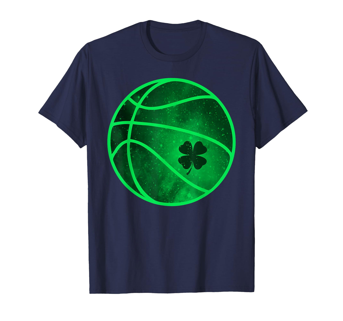 Basketball Lucky Shamrock Clover St. Patrick's Day Funny T-Shirt