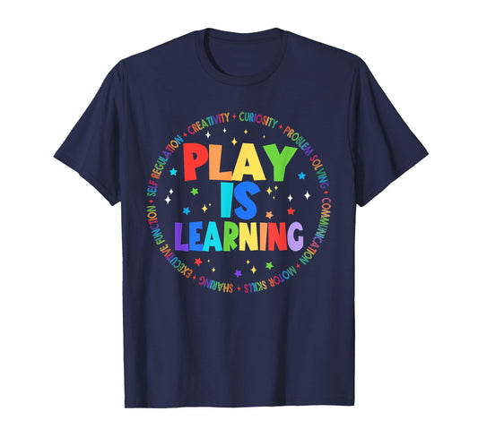 Retro Play Is Learning Teacher Back To School T-Shirt for Men Women Girls Kids