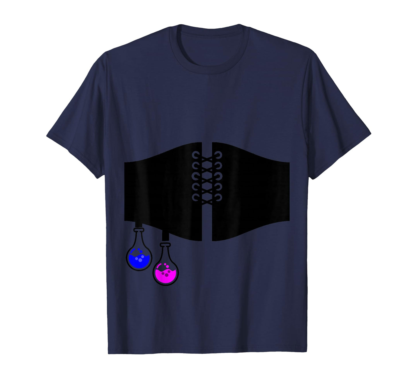 Renaissance Halloween Costume Waist Belt Potion Bottle Print T-Shirt