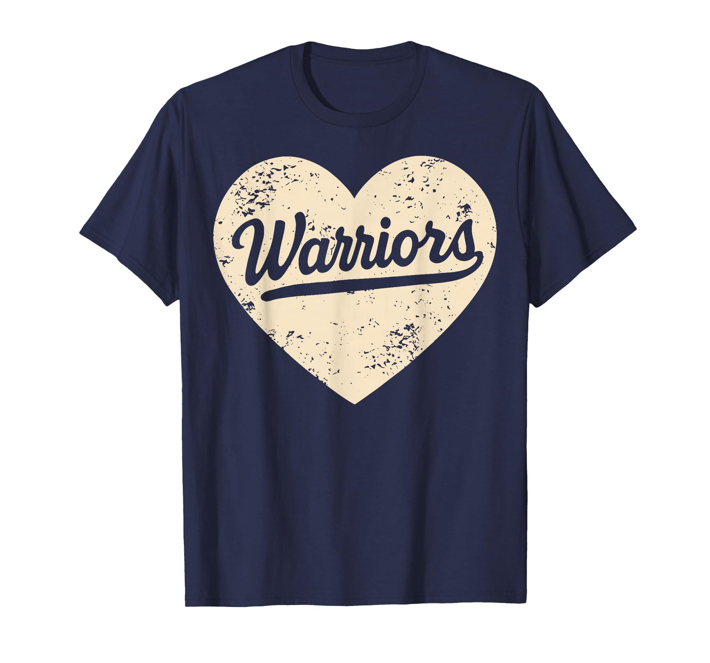 Vintage Warriors Heart for Men Women Kid Boy Girl T-Shirt