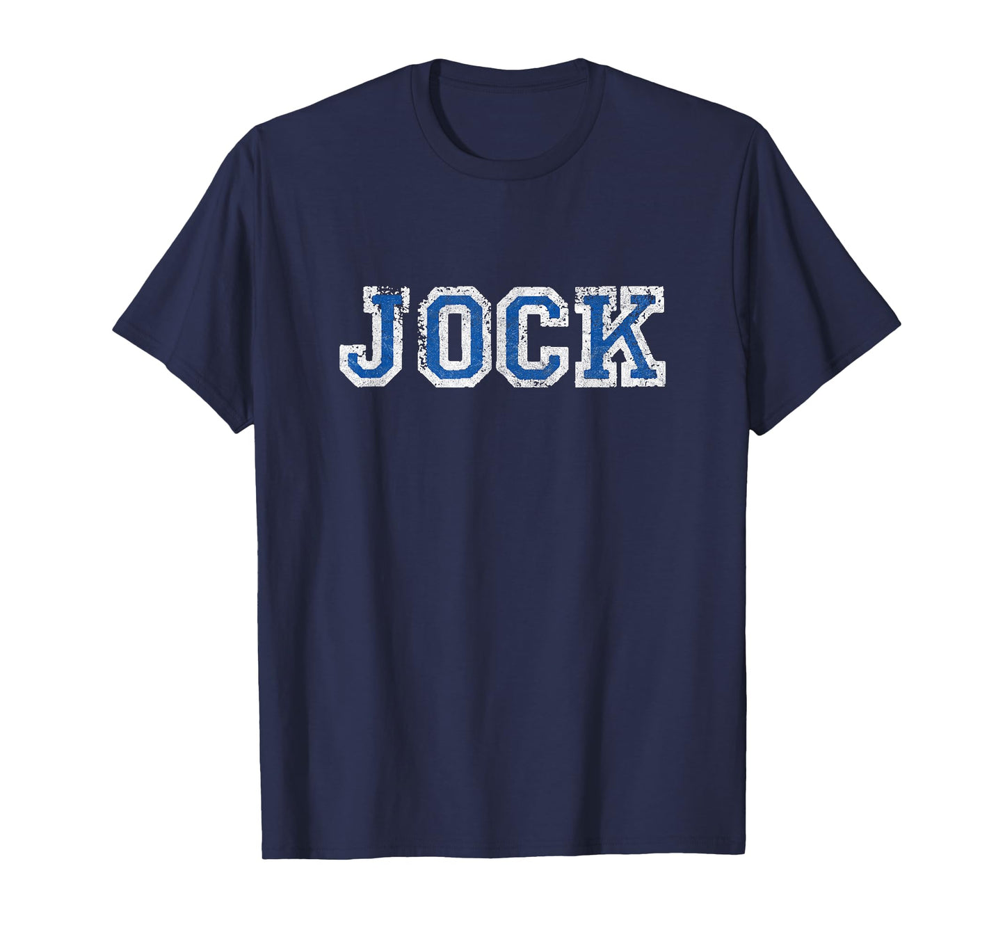 JOCK retro varsity distressed sports player cosplay college T-Shirt