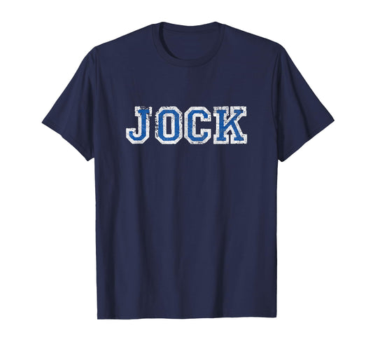 JOCK retro varsity distressed sports player cosplay college T-Shirt