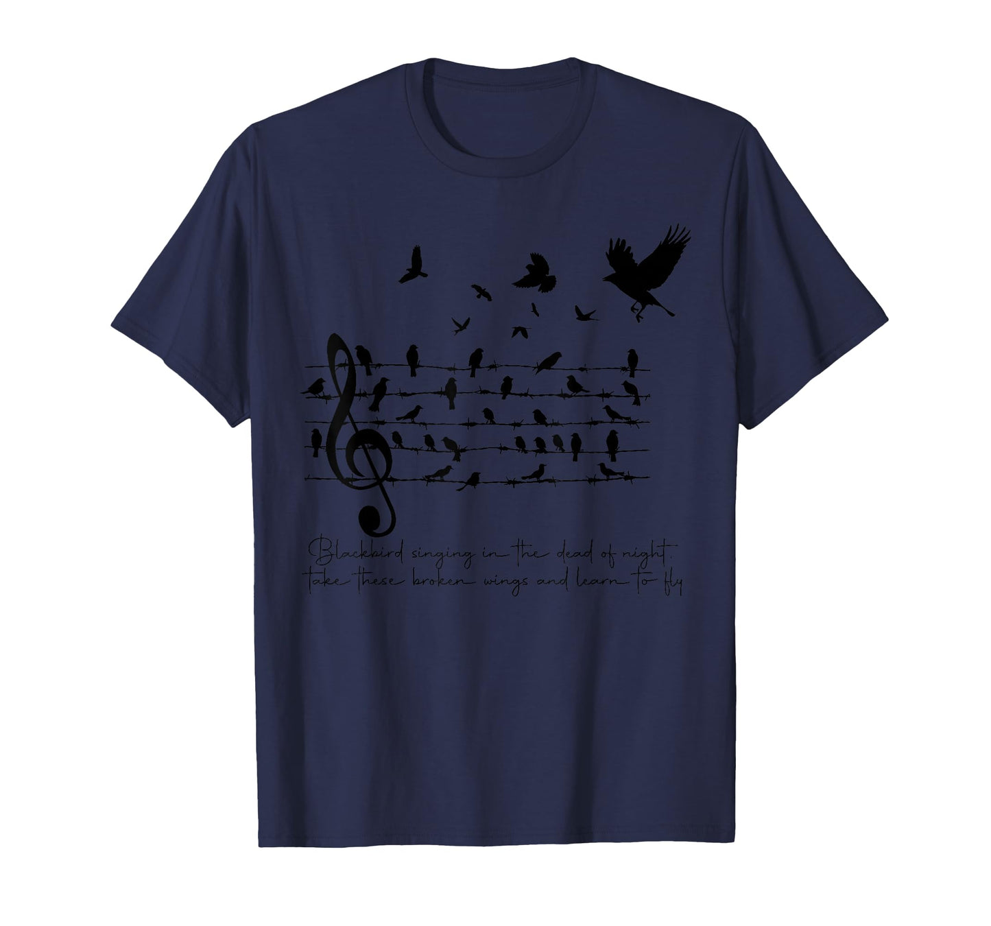 Blackbird Singing In the Dead of Night. T-Shirt