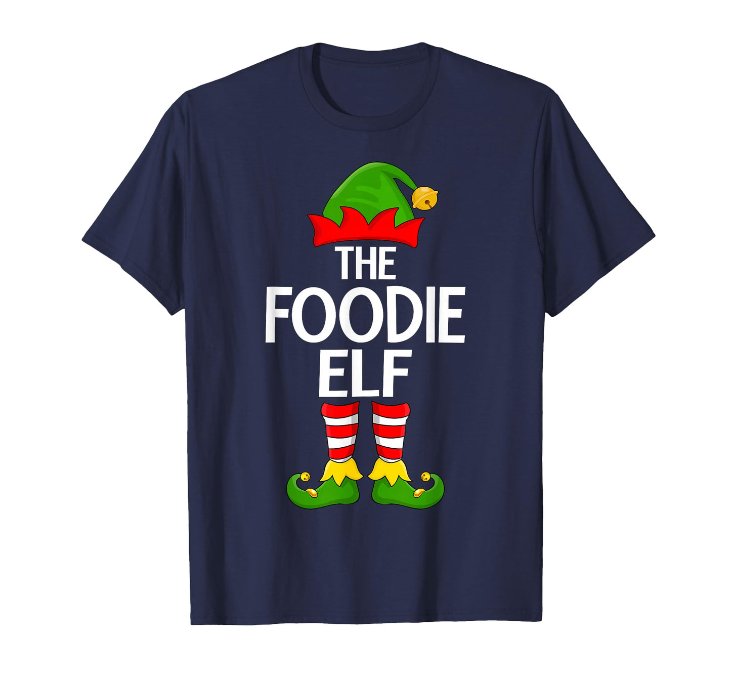 Foodie Elf Xmas Matching Family Elf Squad Christmas T-Shirt