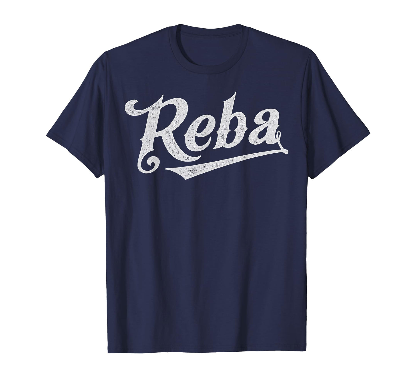 Vintage Reba Name Retro Style 70s 80s First For Men Women T-Shirt