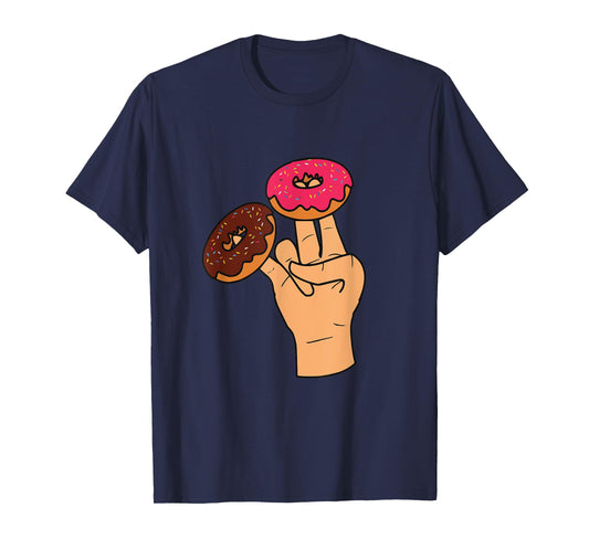 Cool Donuts Cartoon Illustration Novelty Graphic Designs T-Shirt
