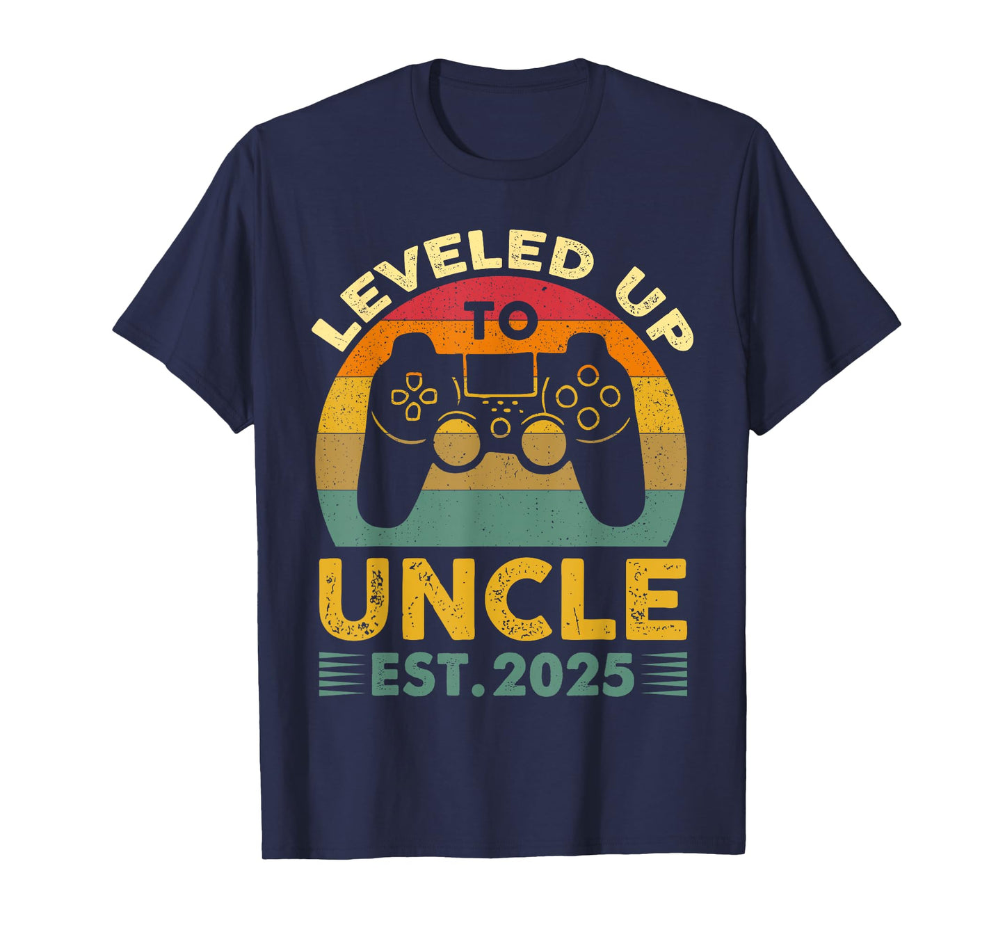 I Leveled Up to Uncle 2025 I'm Going to Be Uncle 2025 Gamer T-Shirt