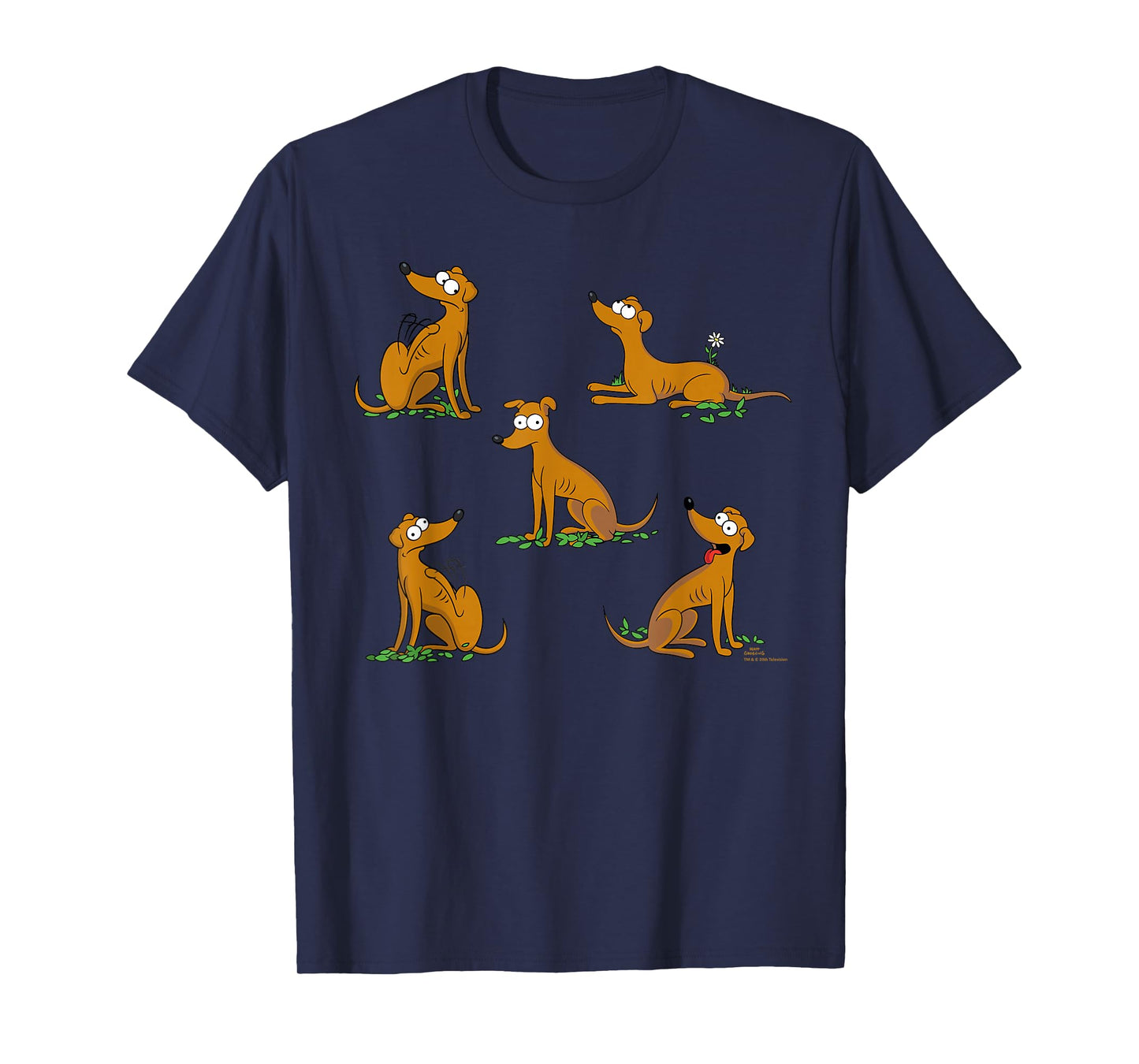The Simpsons Santa's Little Helper Poses Pet Dog Parent T-Shirt