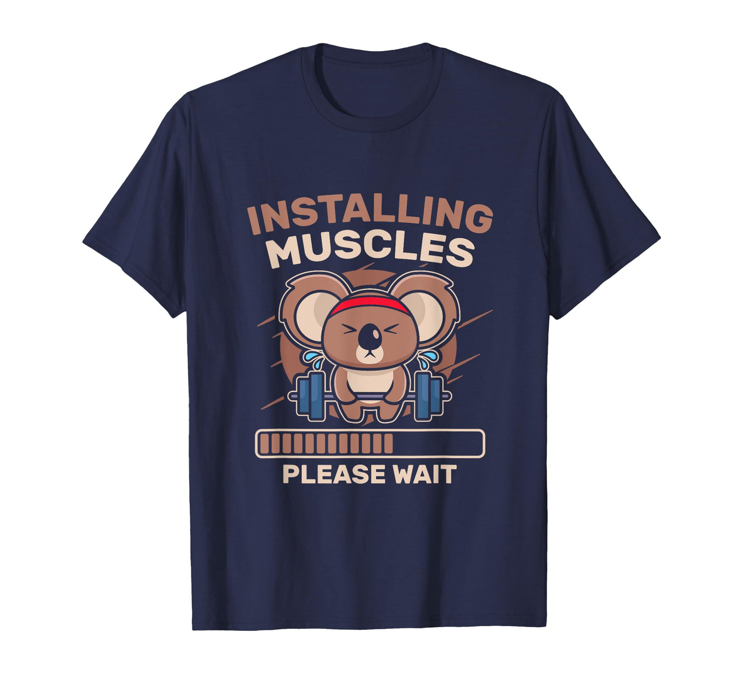 Installing Muscles Funny Gym Workout T-Shirt