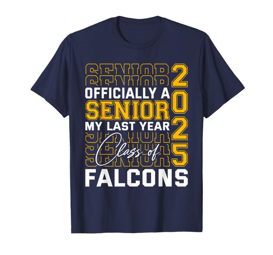 Fairfield Falcons Officially a Senior Class of 2025 HS T-Shirt